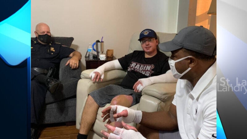 SFM Chief Meets With New Iberia Firefighters Injured in Last Months Explosion