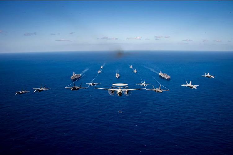 US aircraft carriers lead ‘large deck’ exercises with Japan east of Taiwan