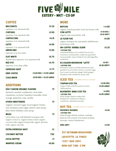 DRINK MENU - MENU 2